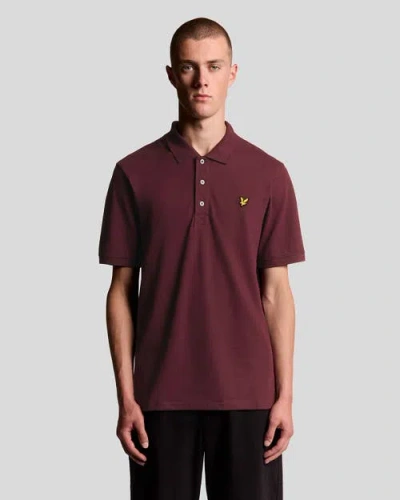 Lyle & Scott Plain Polo Shirt In Red
