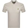 Lyle & Scott Lyle And Scott Plain Polo T Shirt Beige In Blue