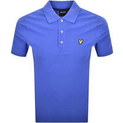 Lyle & Scott Lyle And Scott Plain Polo T Shirt Blue