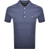Lyle & Scott Lyle And Scott Plain Polo T Shirt Blue