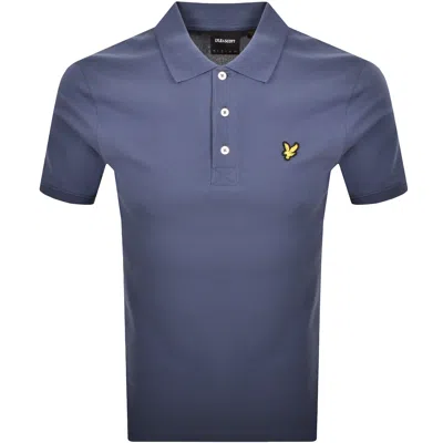 Lyle & Scott Lyle And Scott Plain Polo T Shirt Blue