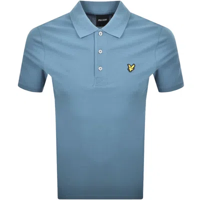 Lyle & Scott Lyle And Scott Plain Polo T Shirt Blue