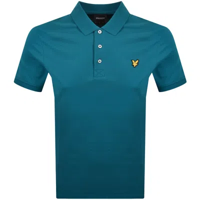 Lyle & Scott Lyle And Scott Plain Polo T Shirt Blue