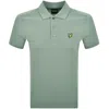 Lyle & Scott Lyle And Scott Plain Polo T Shirt Cold Mint In Green