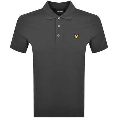 Lyle & Scott Lyle And Scott Plain Polo T Shirt Grey In Gray