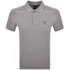 Lyle & Scott Lyle And Scott Plain Polo T Shirt Gull Grey In Gray