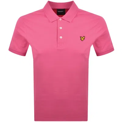 Lyle & Scott Lyle And Scott Plain Polo T Shirt Hot Pink