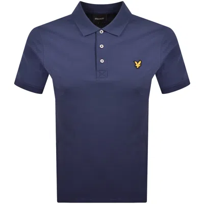 Lyle & Scott Lyle And Scott Plain Polo T Shirt Navy In Blue