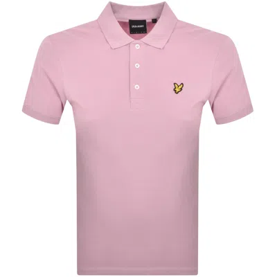 Lyle & Scott Lyle And Scott Plain Polo T Shirt Pink