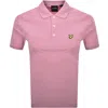 Lyle & Scott Lyle And Scott Plain Polo T Shirt Pink In Pink