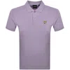 Lyle & Scott Lyle And Scott Plain Polo T Shirt Purple
