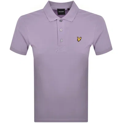 Lyle & Scott Lyle And Scott Plain Polo T Shirt Purple