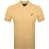 Lyle & Scott Lyle And Scott Plain Polo T Shirt Yellow In Yellow