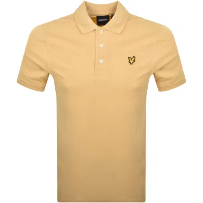 Lyle & Scott Lyle And Scott Plain Polo T Shirt Yellow