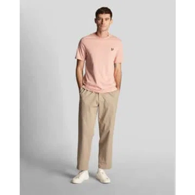 Lyle & Scott Lyle &amp; Scott Plain Mens T-shirt Ts400vog In X238 Palm Pink