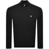 Lyle & Scott Lyle And Scott Quarter Zip Sweatshirt Black In Black