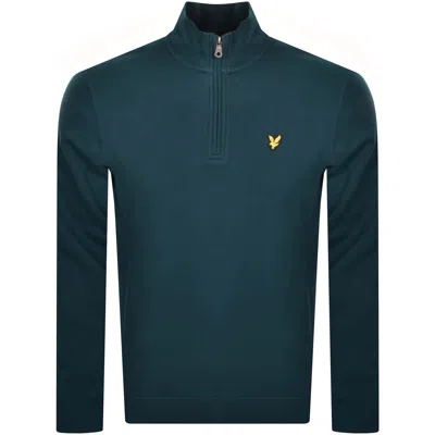 Lyle & Scott Lyle And Scott Quarter Zip Sweatshirt Blue