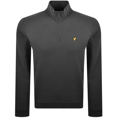 Lyle & Scott Lyle And Scott Quarter Zip Sweatshirt Grey In Green