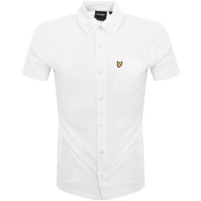 Lyle & Scott Lyle And Scott Short Sleeve Pique Shirt White