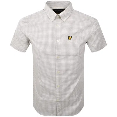 Lyle & Scott Lyle And Scott Short Sleeved Gingham Shirt Beige