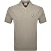 Lyle & Scott Lyle And Scott Short Sleeved Polo T Shirt Beige In Beige