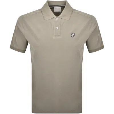 Lyle & Scott Lyle And Scott Short Sleeved Polo T Shirt Beige