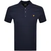 LYLE & SCOTT LYLE AND SCOTT SHORT SLEEVED POLO T SHIRT NAVY