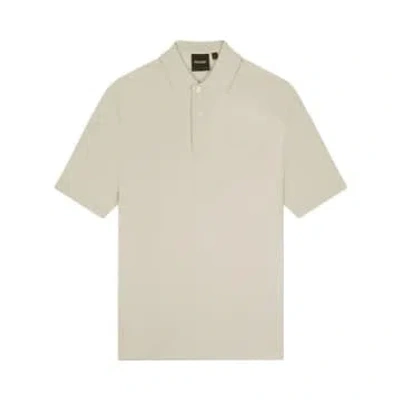 Lyle & Scott Sp2006v Embroidered Polo Shirt In Cove In Neutral
