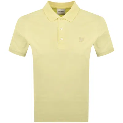 Lyle & Scott Lyle And Scott Superfine Polo T Shirt Yellow