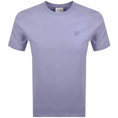 Lyle & Scott Lyle And Scott Superfine T Shirt Purple In Multi
