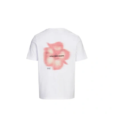 Lyle & Scott Motion Floral Graphic T-shirt In White