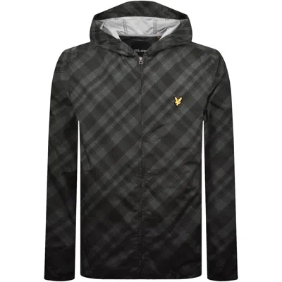 Lyle & Scott Lyle And Scott Tartan Hooded Jacket Black