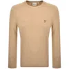 Lyle & Scott Lyle And Scott Textured Knit Jumper Beige In Brown