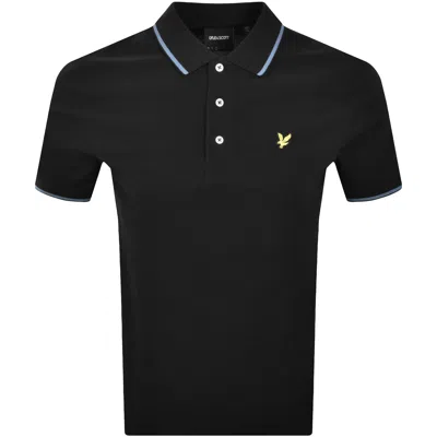 Lyle & Scott Lyle And Scott Tipped Polo T Shirt Black