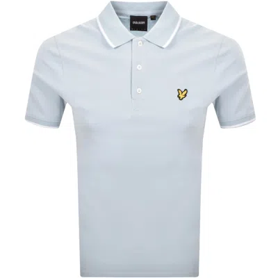 Lyle & Scott Lyle And Scott Tipped Polo T Shirt Blue