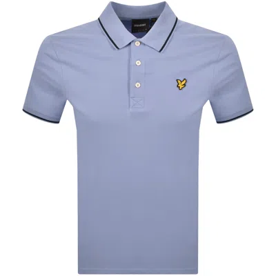 Lyle & Scott Lyle And Scott Tipped Polo T Shirt Blue