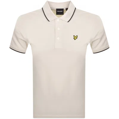 Lyle & Scott Lyle And Scott Tipped Polo T Shirt Cream