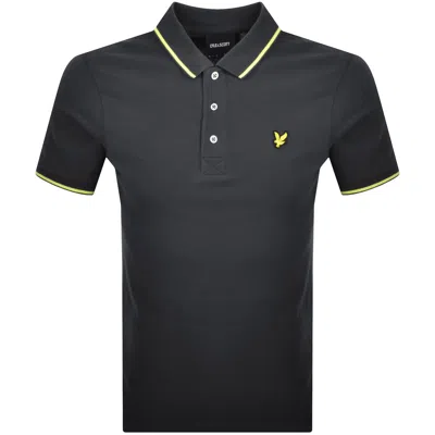 Lyle & Scott Lyle And Scott Tipped Polo T Shirt Grey