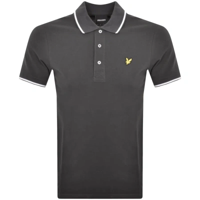 Lyle & Scott Lyle And Scott Tipped Polo T Shirt Grey In Gray
