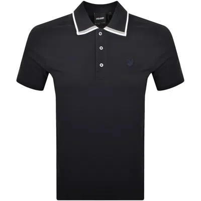 Lyle & Scott Lyle And Scott Tipped Polo T Shirt Navy