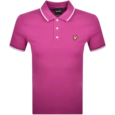 Lyle & Scott Lyle And Scott Tipped Polo T Shirt Pink