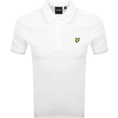 Lyle & Scott Lyle And Scott Tipped Polo T Shirt White