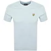 Lyle & Scott Lyle And Scott Tipped T Shirt Blue In Blue