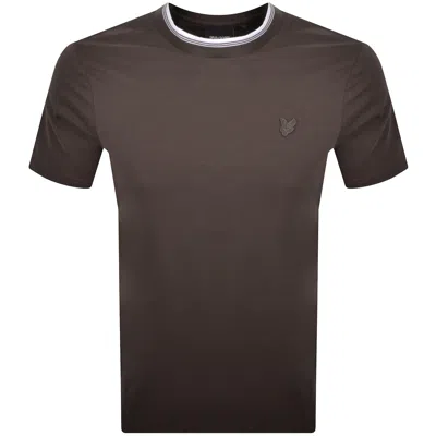 Lyle & Scott Lyle And Scott Tipped T Shirt Brown