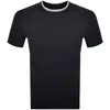 Lyle & Scott Lyle And Scott Tipped T Shirt Navy In Black