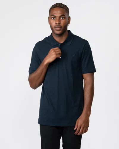 Lyle & Scott Tonal Eagle Mens Polo Shirt In Blue