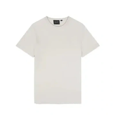 Lyle & Scott Ts2007v Embroidered T Shirt In Cove In White