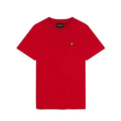 Lyle & Scott Ts400vog Plain T Shirt In Gala Red