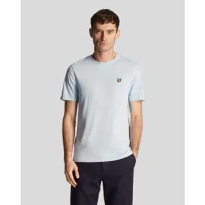 Lyle & Scott Ts400vog Plain T Shirt In Light Blue