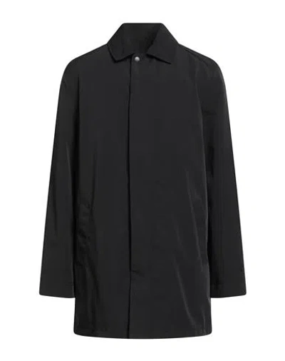 Lyle & Scott Vintage Man Overcoat & Trench Coat Black Size M Polyester